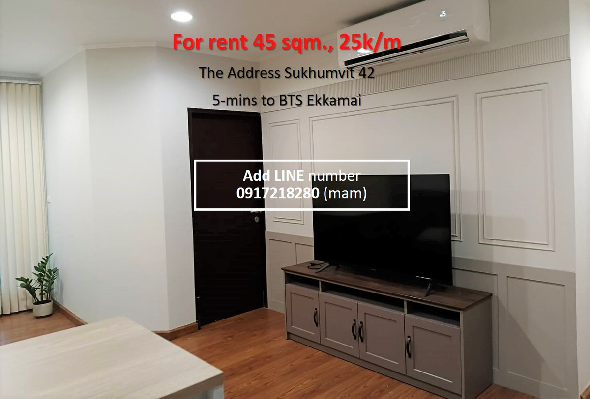 For Rent Condo The Address Sukhumvit 42, 1-bedroom 45 sq.m. (PAH-01318) - Image 10