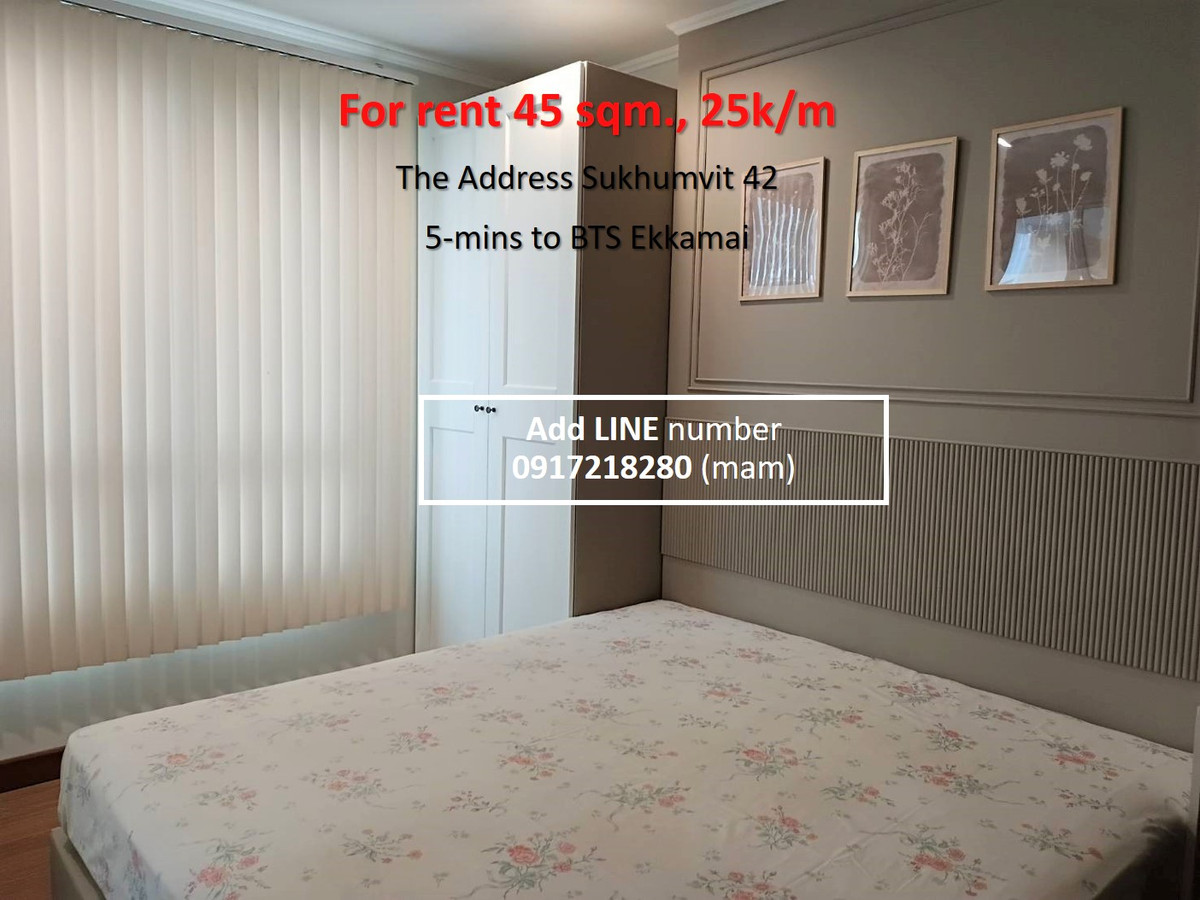 For Rent Condo The Address Sukhumvit 42, 1-bedroom 45 sq.m. (PAH-01318) - Image 7