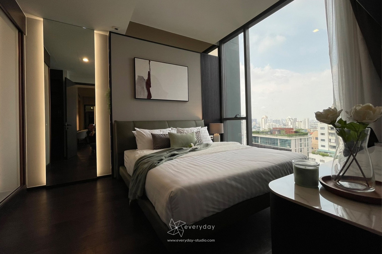 Condo for Rent: LAVIQ Sukhumvit 57, 1 Bed, 46 sqm, 22nd Floor, Rare Corner Unit (PAH-01406) - Image 10