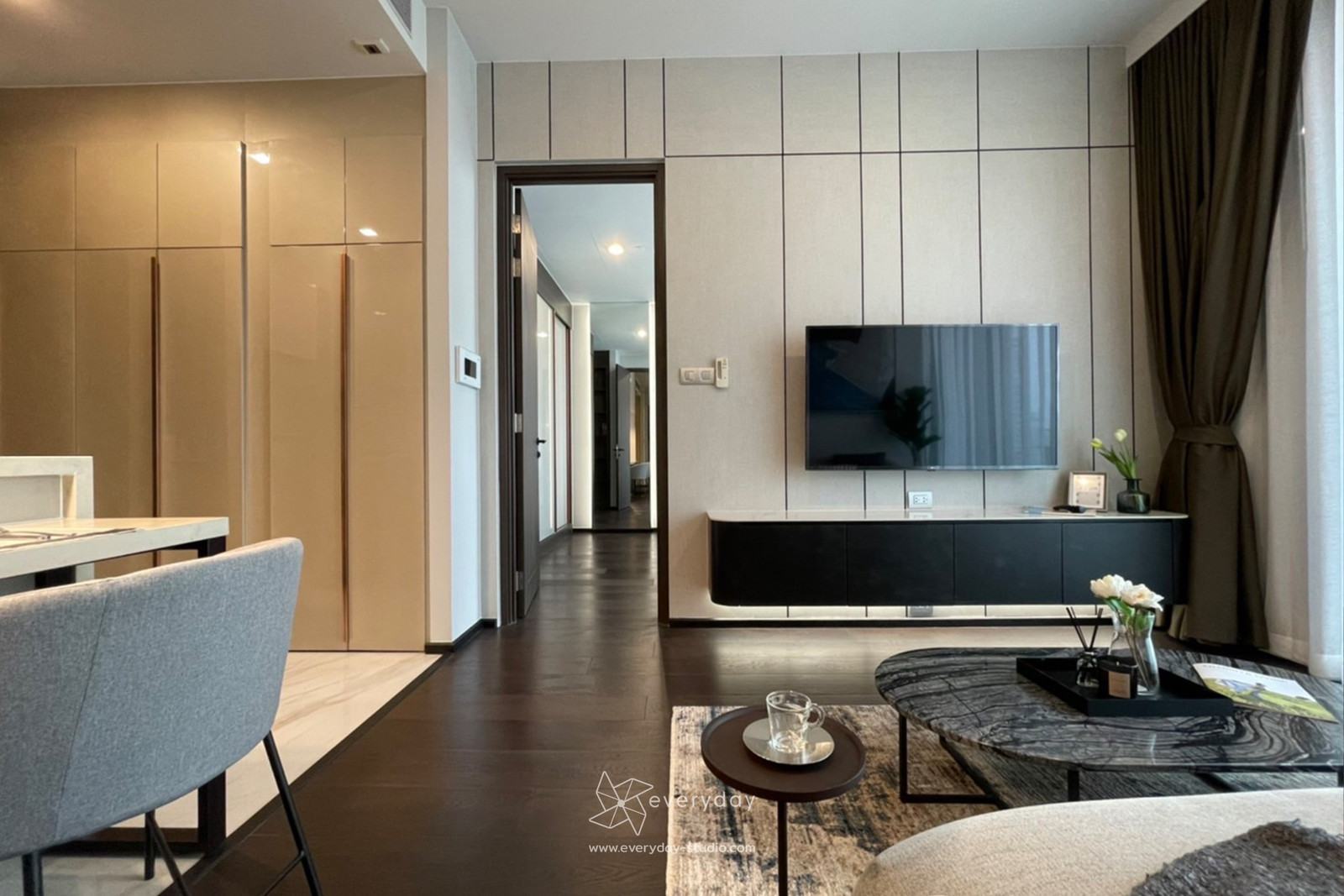 Condo for Rent: LAVIQ Sukhumvit 57, 1 Bed, 46 sqm, 22nd Floor, Rare Corner Unit (PAH-01406) - Image 7
