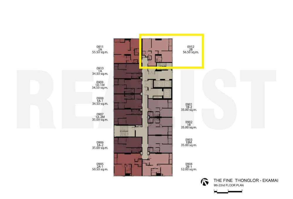 ขายคอนโด เดอะ ฟายน์ แบงค็อค ทองหล่อ - เอกมัย 2 ห้องนอน 56.5 ตร.ม. (PAH-01293) - Image 3
