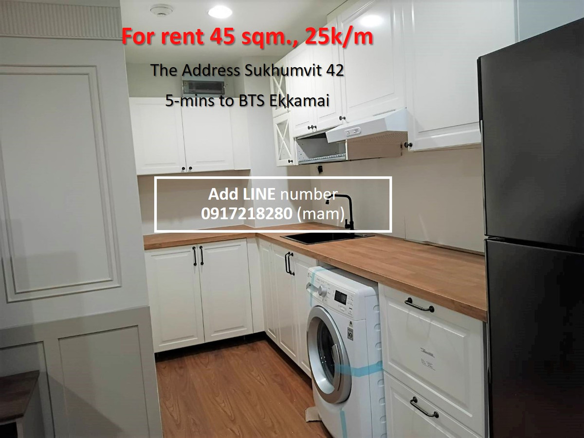 For Rent Condo The Address Sukhumvit 42, 1-bedroom 45 sq.m. (PAH-01318) - Image 4