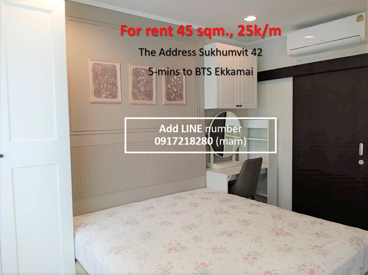 For Rent Condo The Address Sukhumvit 42, 1-bedroom 45 sq.m. (PAH-01318) - Image 6