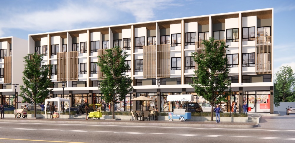 For Sale: New 3.5-story commercial building, Pak Chong city center, 172 sq.m.