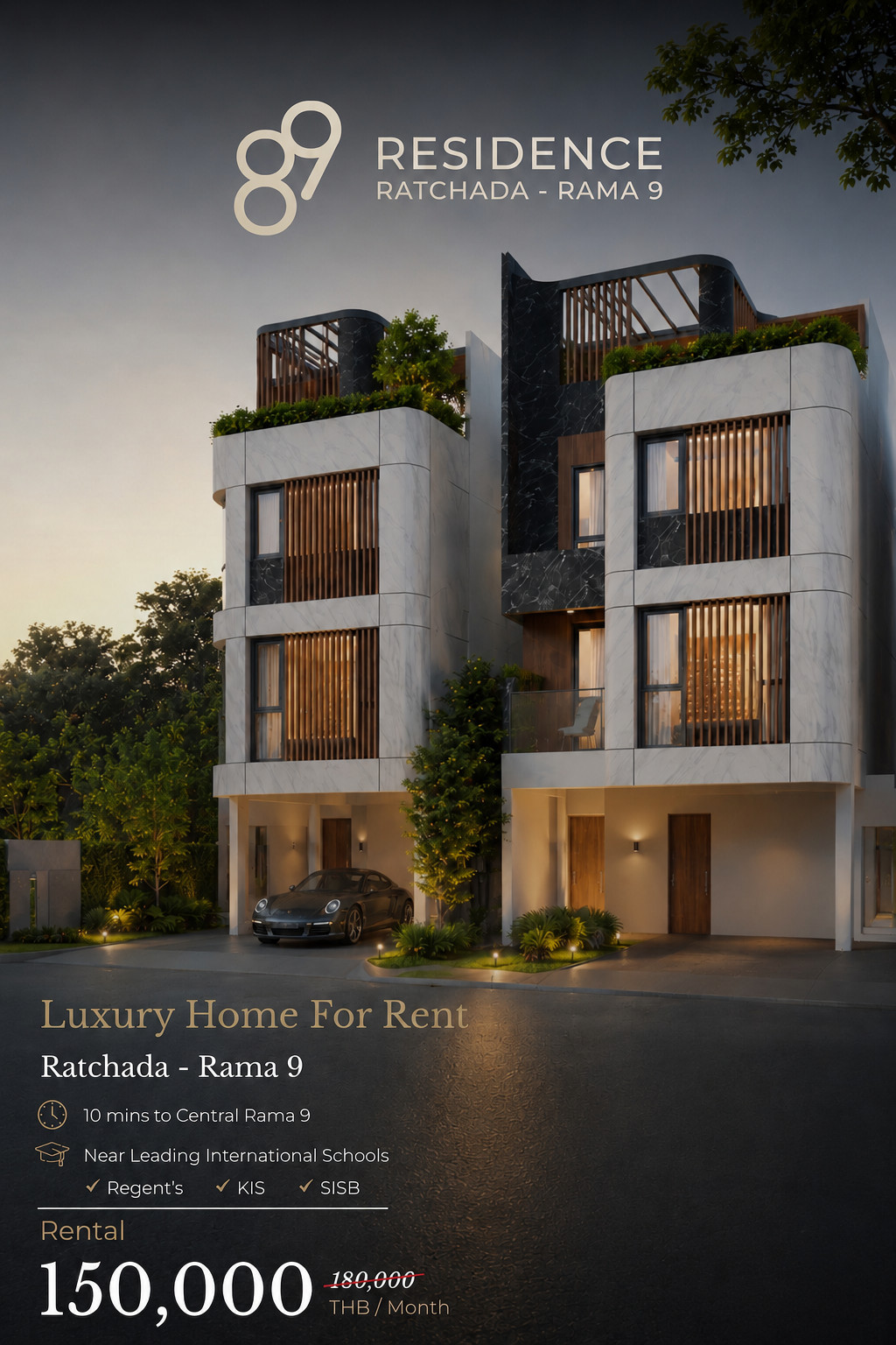 For Rent: Detached House OWNER POST 5 Bedrooms 235 sq.m.