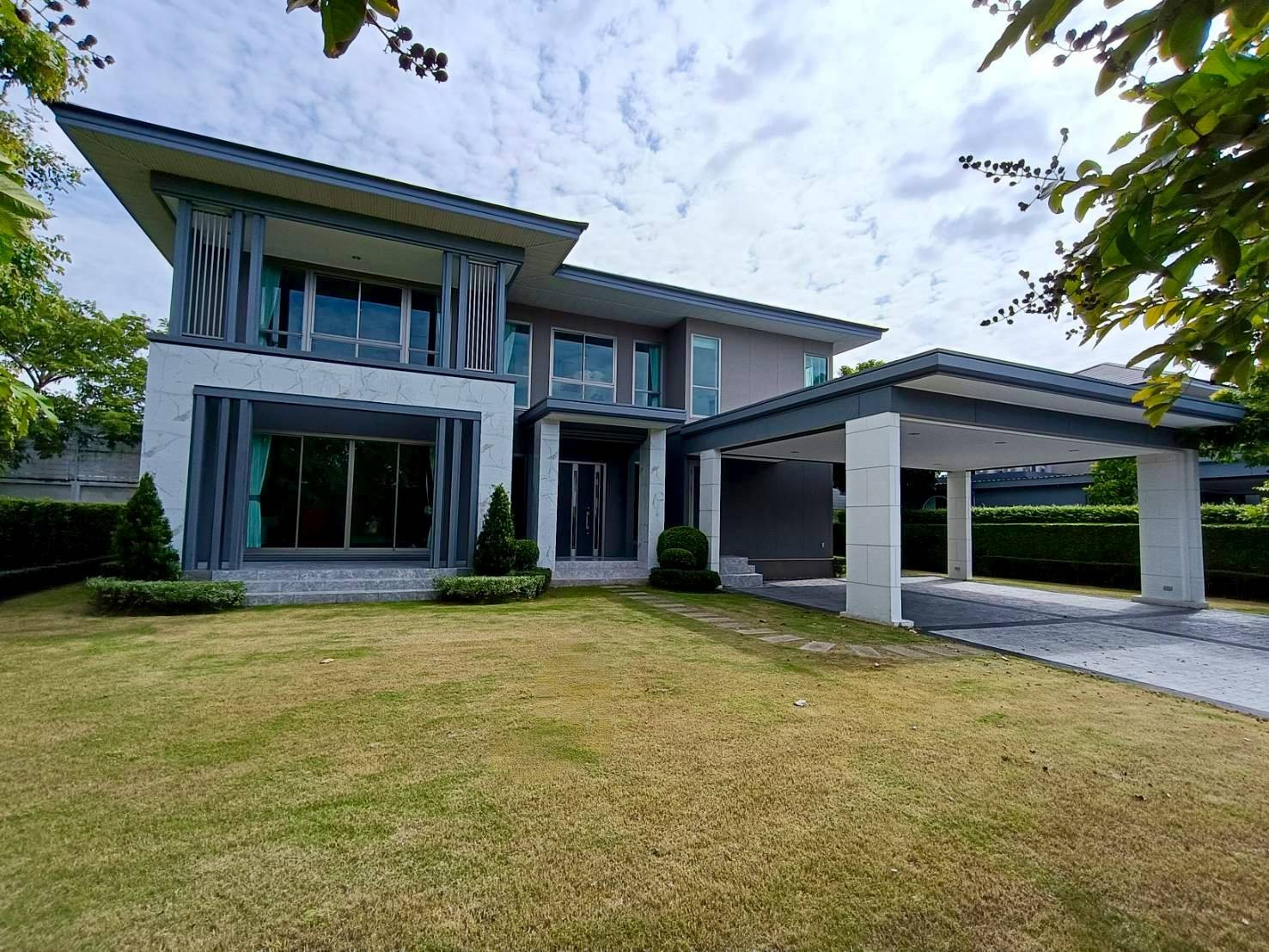 ขายบ้านเดี่ยว บ้านสวยที่ดินใหญ่ ตกแต่งพร้อมอยู่ มีนวัตกรรมป้องกันน้ำท่วม ใกล้โรงเรียนนานาชาติ RIS 4 ห้องนอน 354 ตร.ม.
