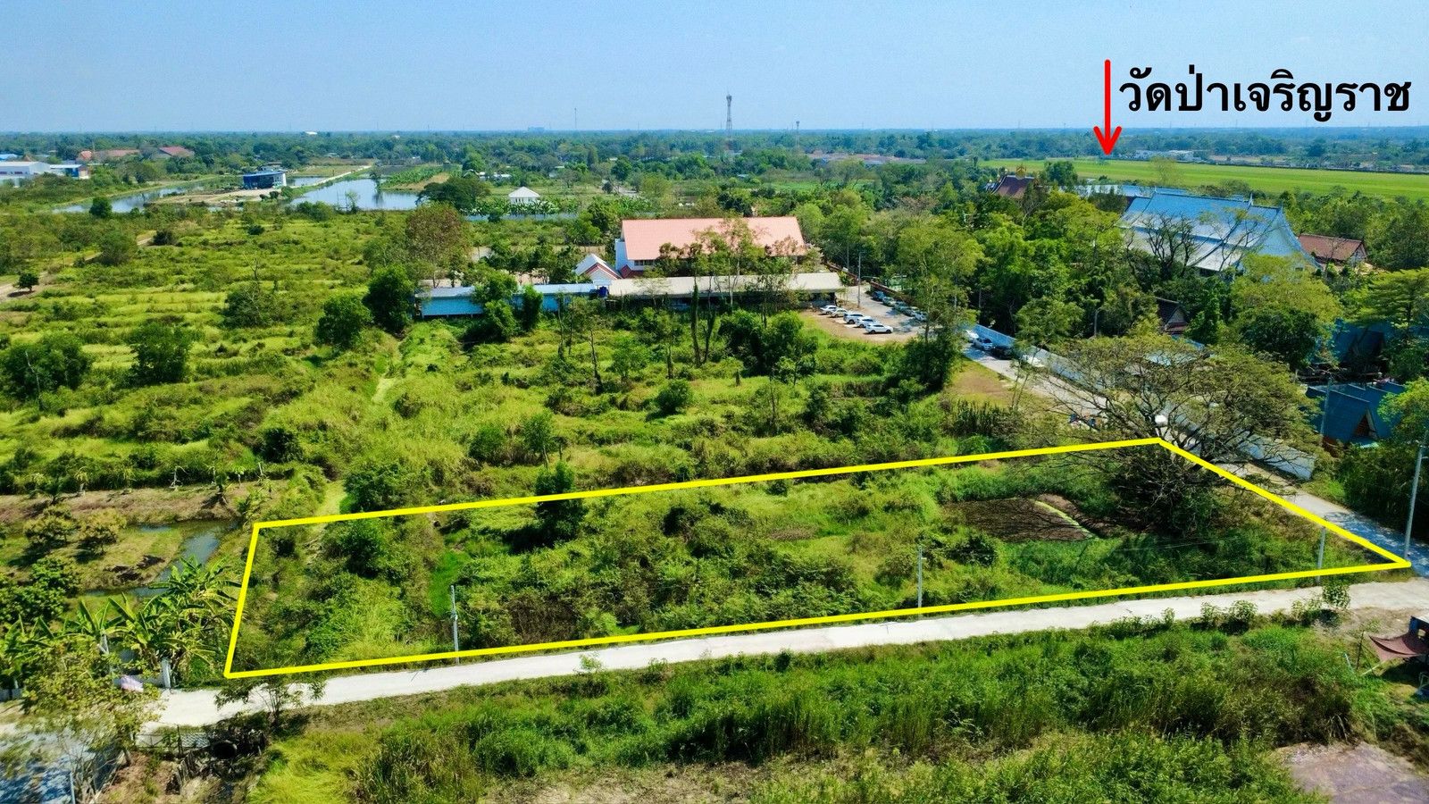 ขาย ด่วน ที่ดินสวย 2 ไร่ ติด วัดป่าเจริญราช ลำลูกกา (PAH-01107)