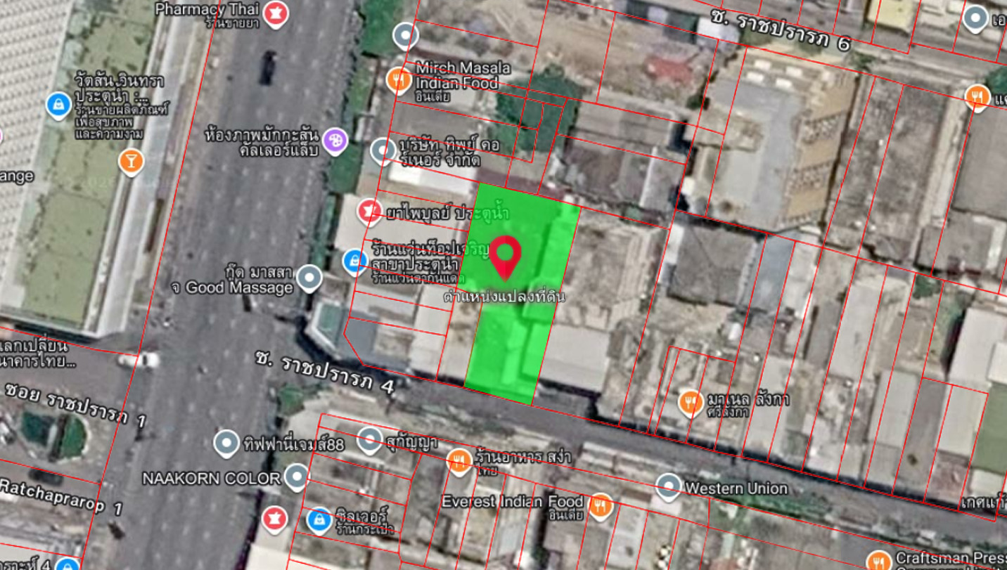 For Sale: "Prime Land for Sale, Ratchaprarop 4 - 78 sq.wah, Near Soi Entrance, OPPORTUNITY IN - Image 4