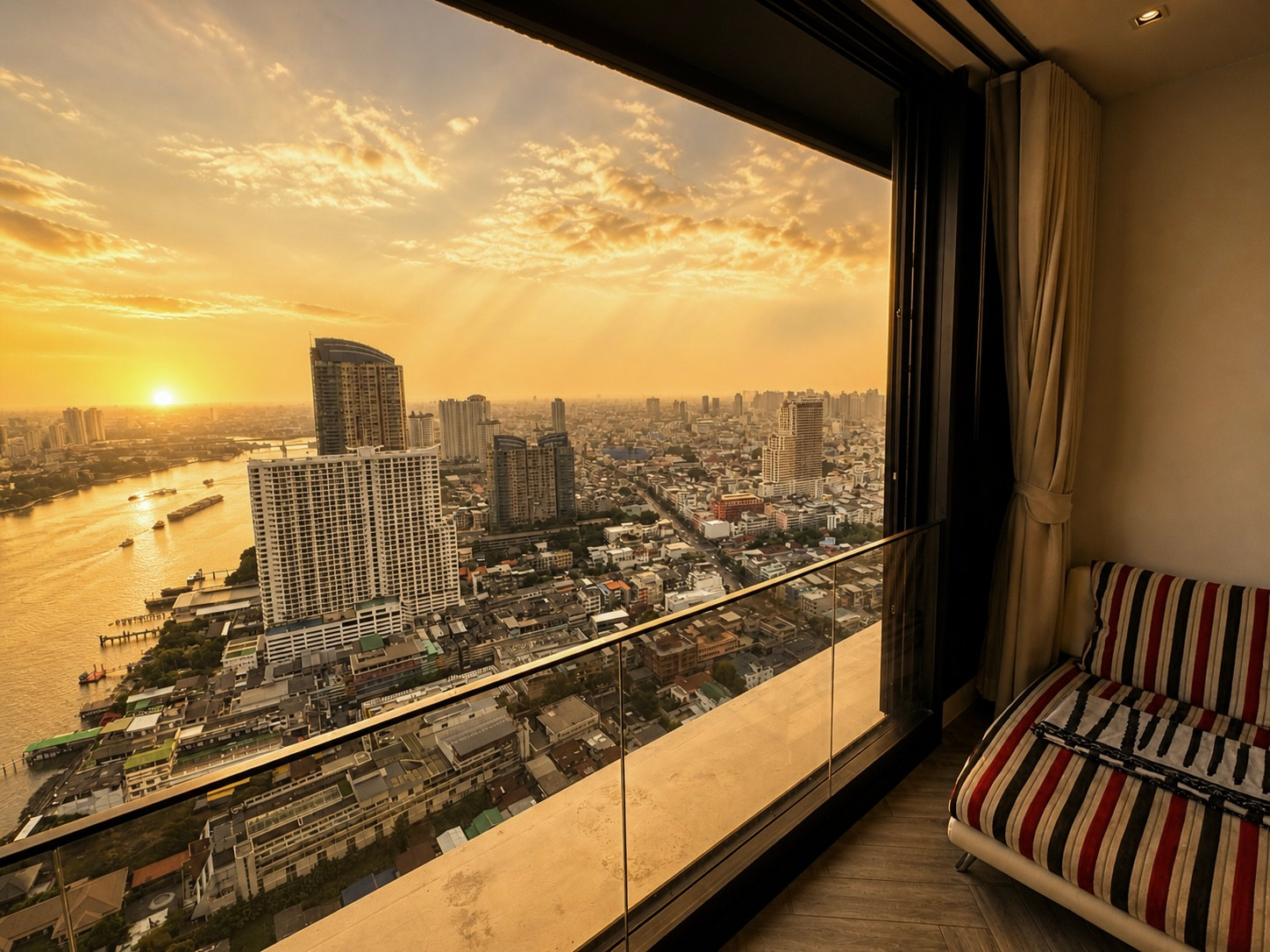 ให้เช่าหรือขายคอนโด — ให้เช่า / ขาย Chapter Charoennakorn - Riverside ชั้น 42 2 ห้องนอน 79 ตร.ม. - Image 5