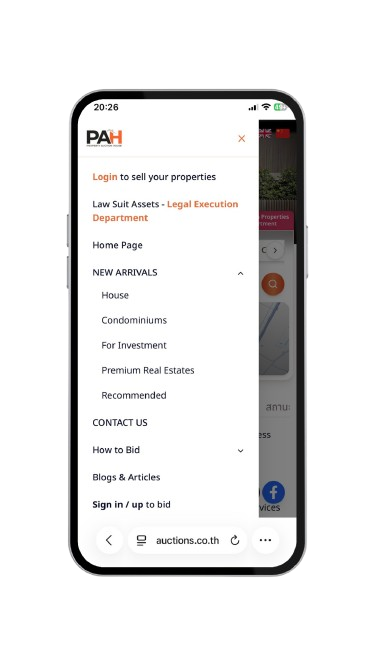 Phone screenshot showing bidding steps - 2