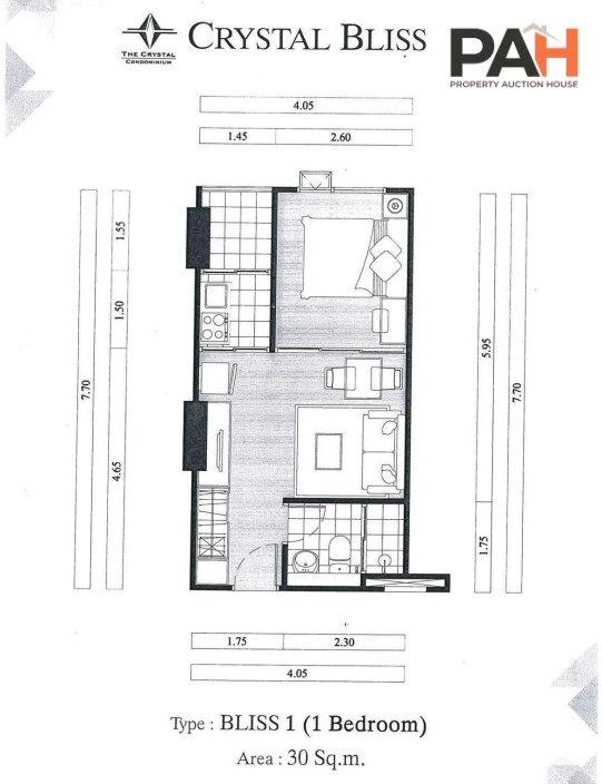ห้องชุด โครงการ เดอะ คริสตัล บลิส นนทบุรี - Image 6