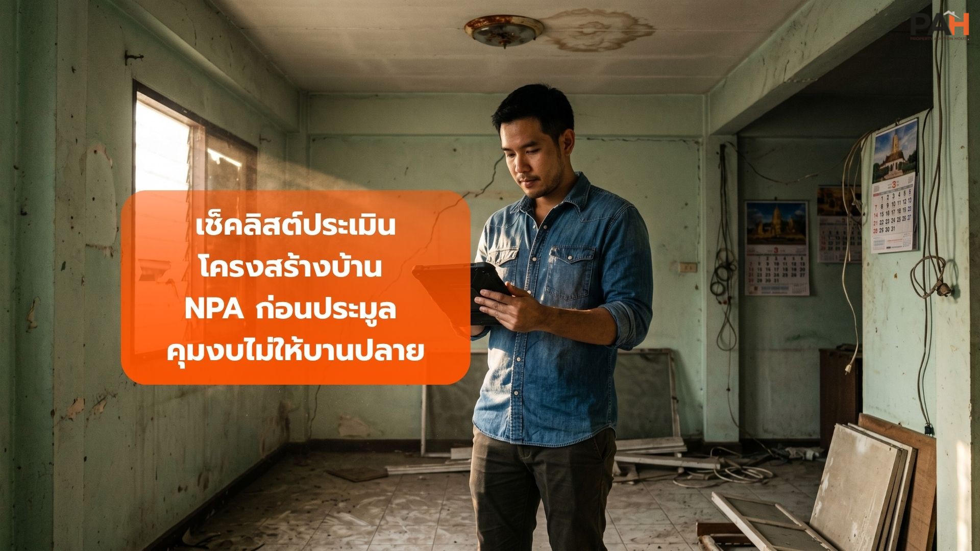 ถอดรหัสทรัพย์ NPA: เช็คลิสต์ประเมินโครงสร้างบ้านเก่าก่อนเคาะประมูล ป้องกันปัญหางบบานปลาย