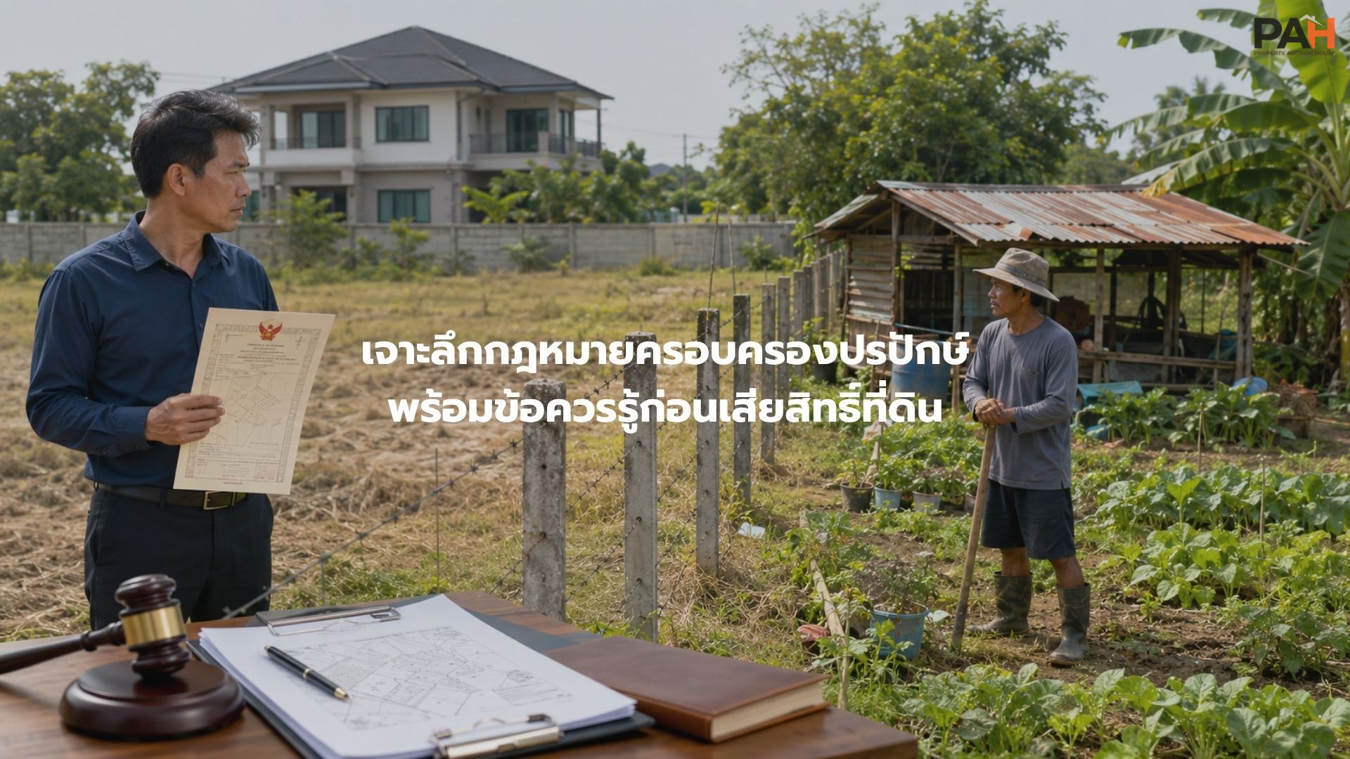 เจาะลึกกฎหมายครอบครองปรปักษ์ พร้อมข้อควรรู้ก่อนเสียสิทธิ์ที่ดิน